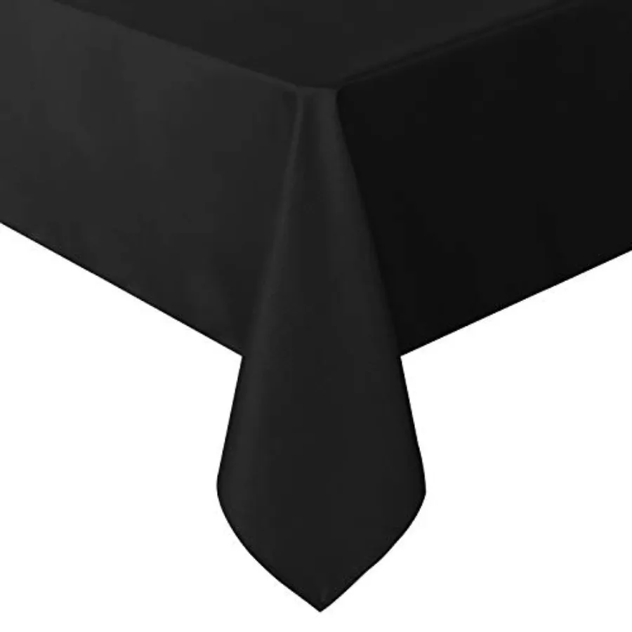 Rectangle Tablecloth - 60 x 84 Inch - Stain and Wrinkle Resistant Washable Polyester Table Cloth, Decorative Fabric Table Cover