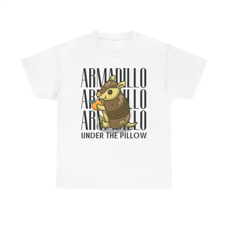 Cute T-shirt with armadillo, Armadillo under the pillow, perfect as a cute gift idea as your sleep shirt with your favorite anim
Cute T-shirt with armadillo, Armadillo under the pillow, perfect as a cute gift idea as your sleep shirt with your favorite anim