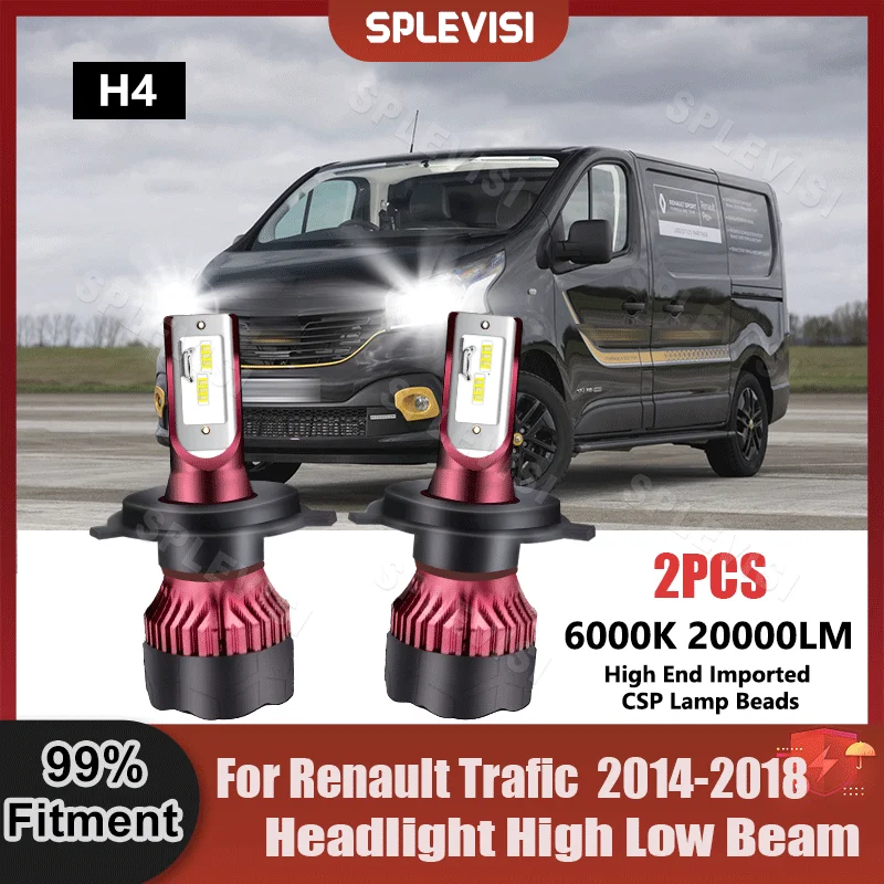 1 Pair All-In-One LED Headlight High Low Beam 300% Brightness 20000LM 200W For Renault Trafic 2014 2015 2016 2017 2018 Car Light
1 Pair All-In-One LED Headlight High Low Beam 300% Brightness 20000LM 200W For Renault Trafic 2014 2015 2016 2017 2018 Car Light