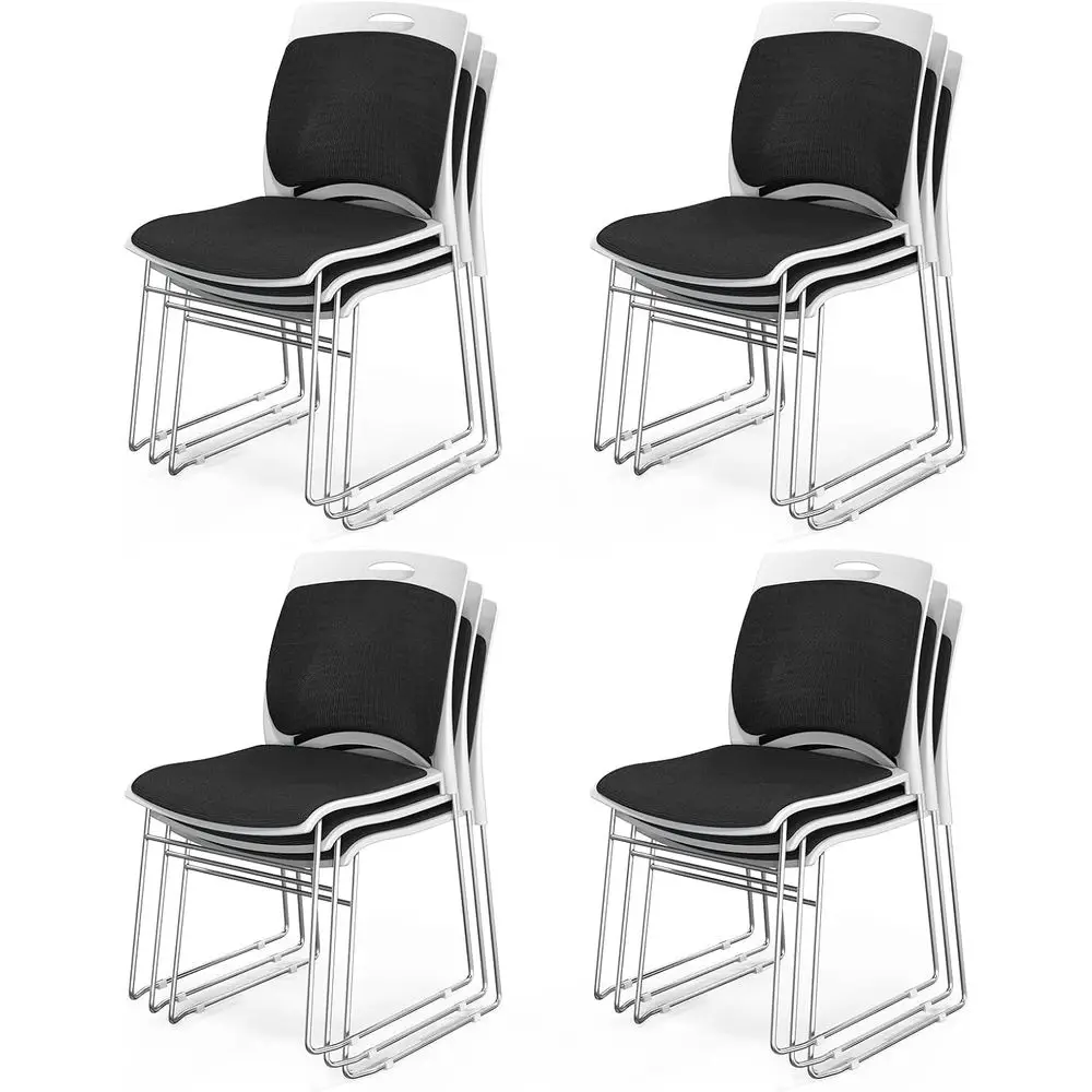 12-Piece Stackable Office Chairs with Metal Base, Ergonomic Plastic Seat and Back, Supports 350lbs, Ideal for Waiting Rooms and
12-Piece Stackable Office Chairs with Metal Base, Ergonomic Plastic Seat and Back, Supports 350lbs, Ideal for Waiting Rooms and