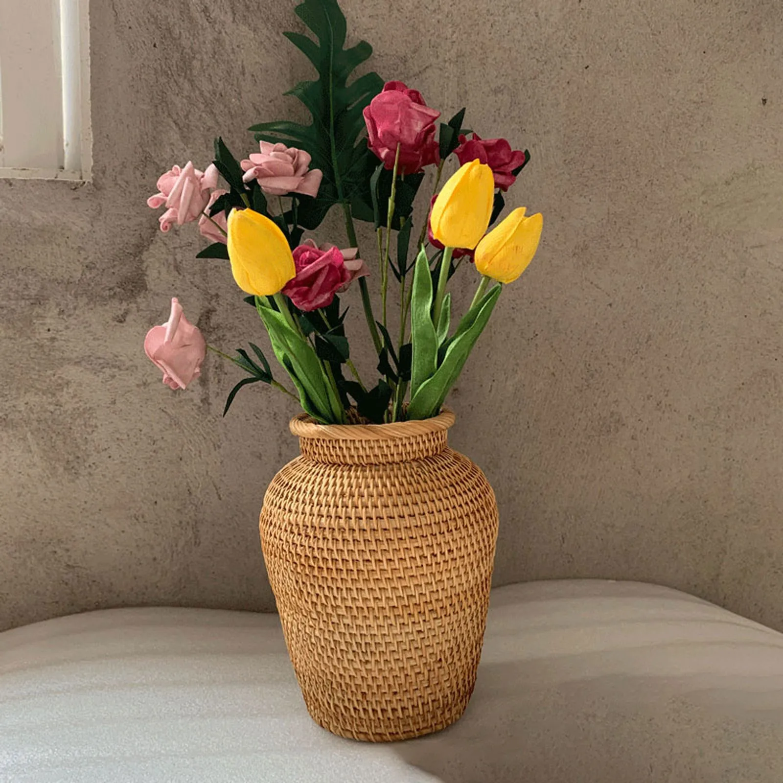 Dried Flower Vases Dried Branches Pot Floral Arrangement Vase Wicker Decorative Vase Vintage Hand- Woven Vase Indoor Plant Pot
Dried Flower Vases Dried Branches Pot Floral Arrangement Vase Wicker Decorative Vase Vintage Hand- Woven Vase Indoor Plant Pot