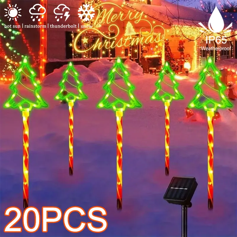 20PCS solar candy Christmas tree ground installation decorative lights outdoor garden lawn LED lights courtyard lights
20PCS solar candy Christmas tree ground installation decorative lights outdoor garden lawn LED lights courtyard lights