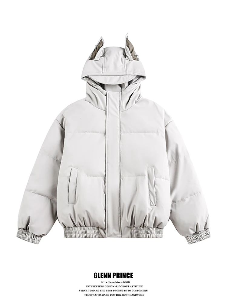 Зимняя утепленная куртка GPstudio из искусственной кожи для мужчин с капюшоном и дизайном в виде собачьих ушей, теплая, модная, повседневная верхняя одежда
Зимняя утепленная куртка GPstudio из искусственной кожи для мужчин с капюшоном и дизайном в виде собачьих ушей, теплая, модная, повседневная верхняя одежда