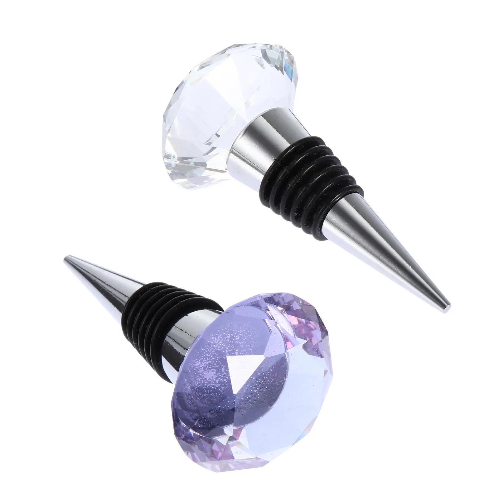 2 шт. хрустальные пробки для винных бутылок, металлические пробки для напитков, легко моются, для винных, пивных и коктейльных бутылок, подарочная упаковка
2 шт. хрустальные пробки для винных бутылок, металлические пробки для напитков, легко моются, для винных, пивных и коктейльных бутылок, подарочная упаковка