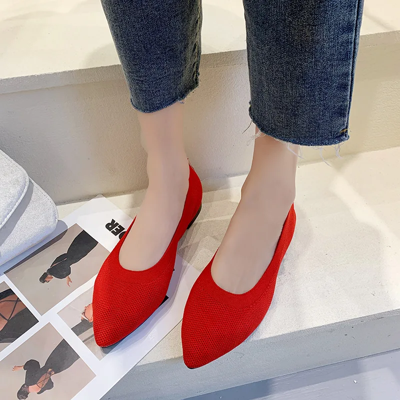 Low Heel Flat Shoes Women 2025 New Arrival Pointed Toe Knitted Casual Shoes for Women
Low Heel Flat Shoes Women 2025 New Arrival Pointed Toe Knitted Casual Shoes for Women