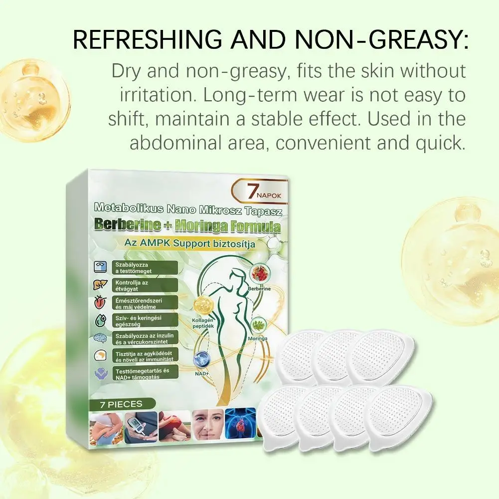 Metabolic Nano Microneedle Weight Management Patches Losing Weight Unisex Body Sculpting Patches for Abdomen, Arms & Thighs
Metabolic Nano Microneedle Weight Management Patches Losing Weight Unisex Body Sculpting Patches for Abdomen, Arms & Thighs