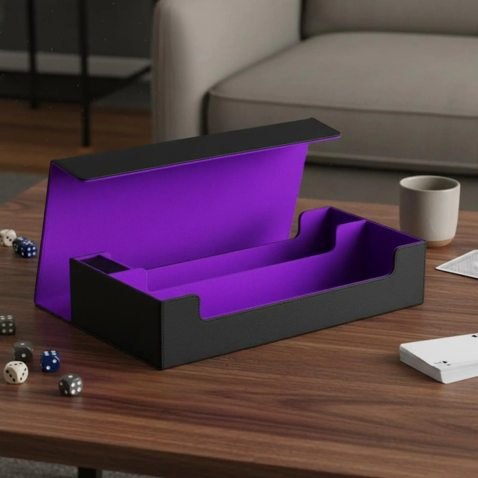 600+ Card Storage Case with Dice Tray Portable Design TCG Storage Box with Dice Tray Large Capacity Deck Box for Travel
600+ Card Storage Case with Dice Tray Portable Design TCG Storage Box with Dice Tray Large Capacity Deck Box for Travel