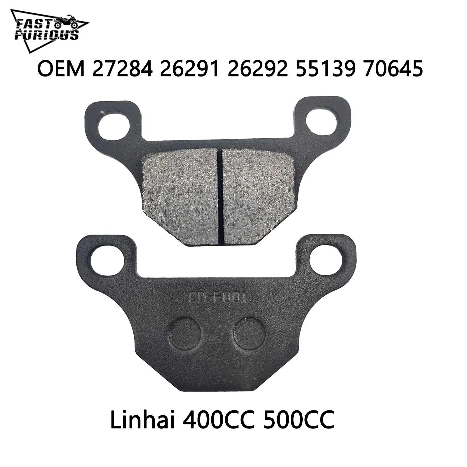 BRAKE PAD SET Linhai 400 500 front rear INSIDE/OUTSIDE PAD FOR FRONT BRAKE CALIPER LINHAI 27284
BRAKE PAD SET Linhai 400 500 front rear INSIDE/OUTSIDE PAD FOR FRONT BRAKE CALIPER LINHAI 27284