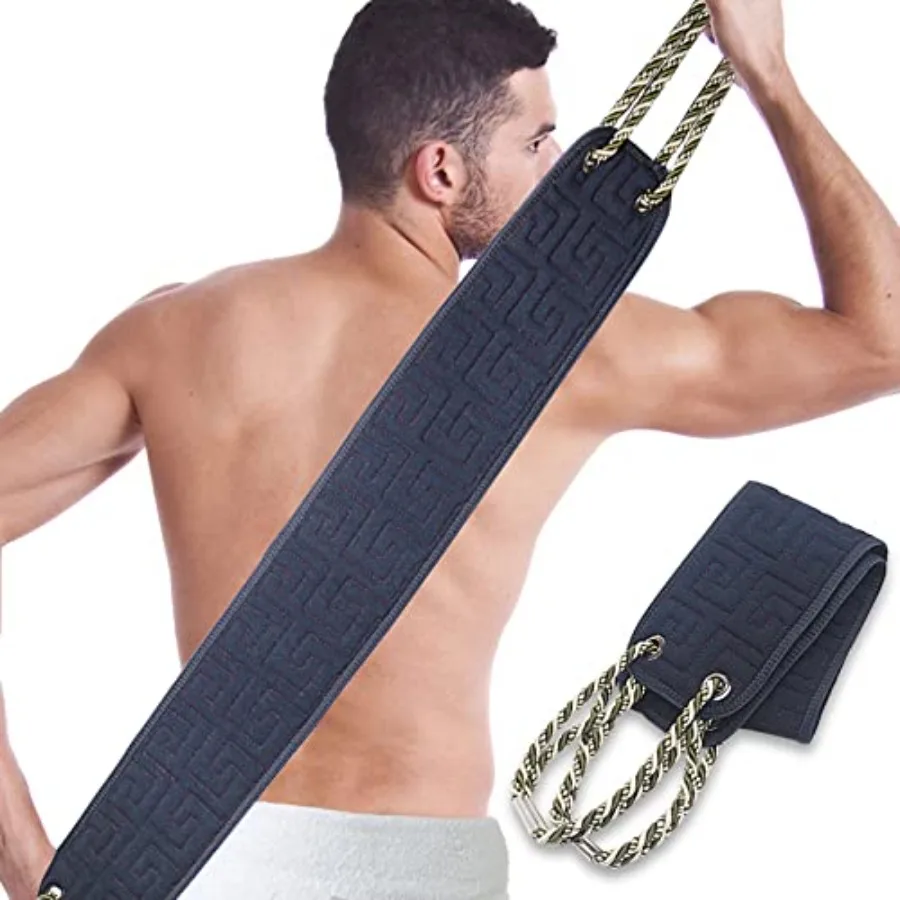 Exfoliating Back Scrubber for Shower 38 Inches Long Back Exfoliator with Two Handles for Men and Women Acne Double-Sided Bath B
Exfoliating Back Scrubber for Shower 38 Inches Long Back Exfoliator with Two Handles for Men and Women Acne Double-Sided Bath B