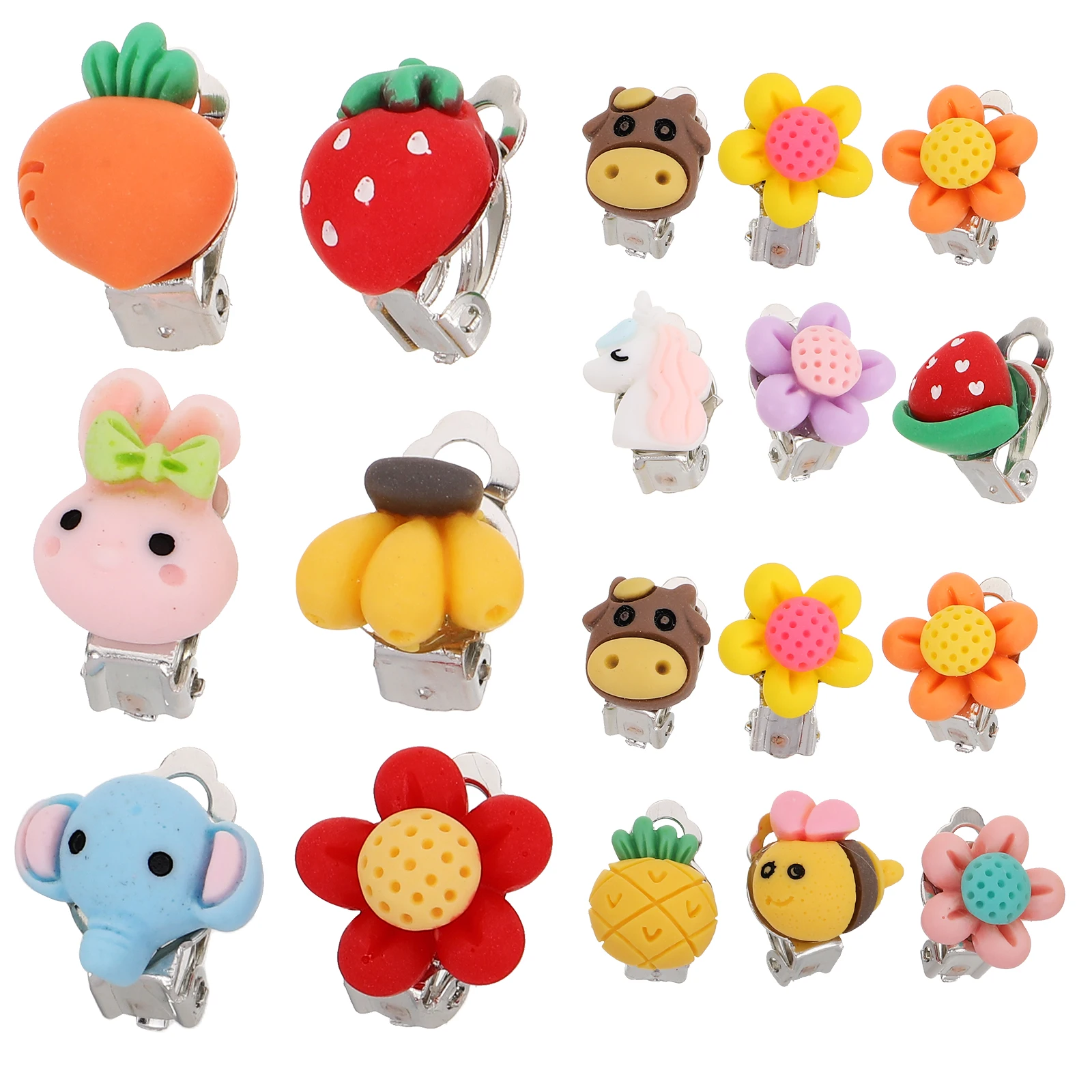 30 Pcs Children Ear Clips Kids Cute Dangle Earrings Girls DIY Cool Clipon Fake Jewelry Non Piercing Cartoon Flower Play
30 Pcs Children Ear Clips Kids Cute Dangle Earrings Girls DIY Cool Clipon Fake Jewelry Non Piercing Cartoon Flower Play