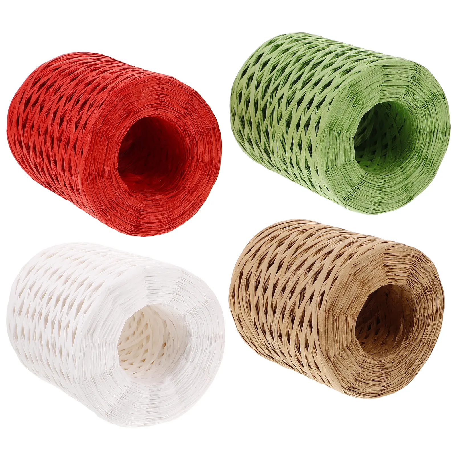 4 Rolls Raffia Paper Craft Rope Handwoven Decorative Twine for Present Wrapping Hat Weaving Bouquet Arrangement DIY Projects
4 Rolls Raffia Paper Craft Rope Handwoven Decorative Twine for Present Wrapping Hat Weaving Bouquet Arrangement DIY Projects