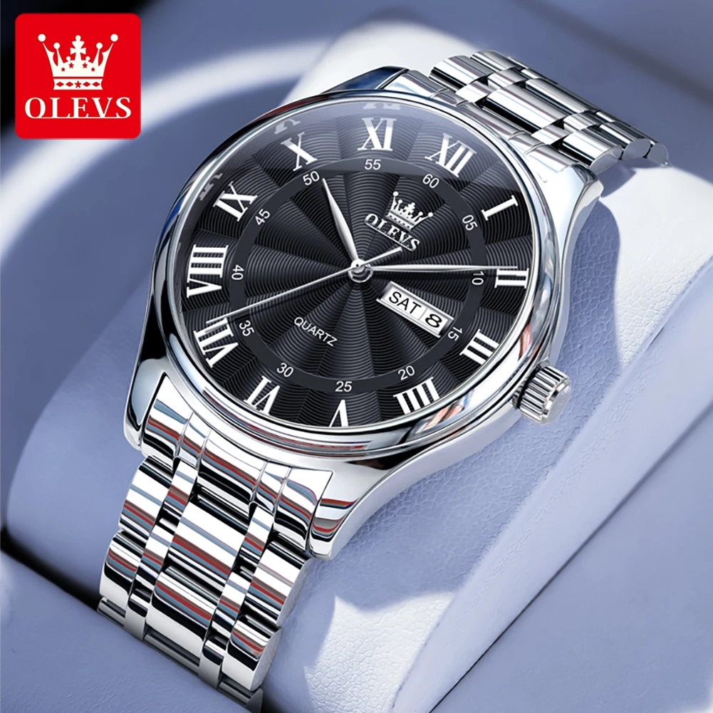 OLEVS 3663 Quartz Movement Classic Gentle Men Watch Roman Dial 30m Waterproof Week Date Display Steel Bracelet Watch For Men
OLEVS 3663 Quartz Movement Classic Gentle Men Watch Roman Dial 30m Waterproof Week Date Display Steel Bracelet Watch For Men