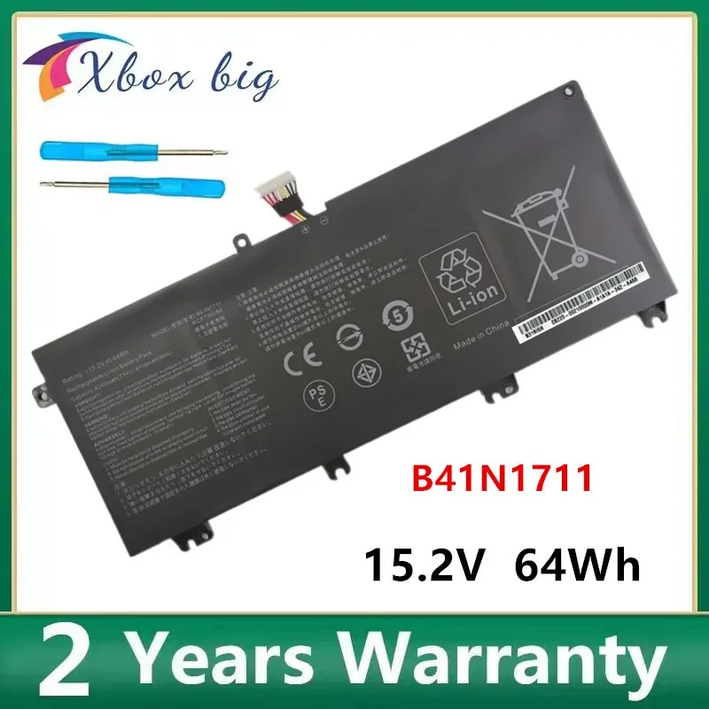 B41N1711 15,2 V 64Wh Аккумулятор для ноутбука Asus ROG Strix GL703VD GL703VM GL503 FX503VM FX63V ZX63V GL503VD GL503VM
B41N1711 15,2 V 64Wh Аккумулятор для ноутбука Asus ROG Strix GL703VD GL703VM GL503 FX503VM FX63V ZX63V GL503VD GL503VM