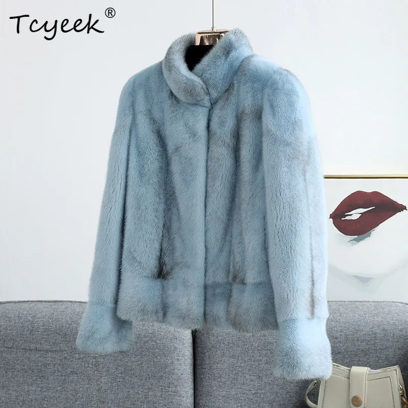 Tcyeek Natural Cross Mink Fur Coat Women Winter Clothes Whole Mink Warm Womens Coats New in Coats Long Sleeve Пальто Женское
Tcyeek Natural Cross Mink Fur Coat Women Winter Clothes Whole Mink Warm Womens Coats New in Coats Long Sleeve Пальто Женское