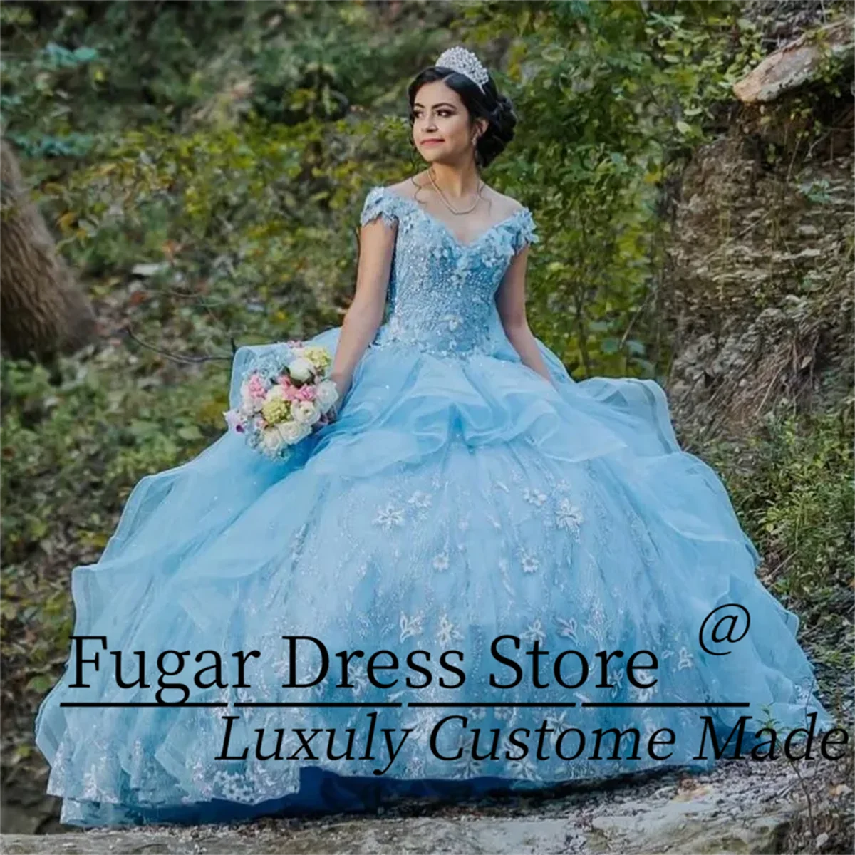 Небесно-голубое платье принцессы шалфея зеленого цвета Quinceanera, бальное платье с кружевной аппликацией и бисером, многоуровневый тюлевой корсет Sweet 16, Vestido 15 De Anos
Небесно-голубое платье принцессы шалфея зеленого цвета Quinceanera, бальное платье с кружевной аппликацией и бисером, многоуровневый тюлевой корсет Sweet 16, Vestido 15 De Anos