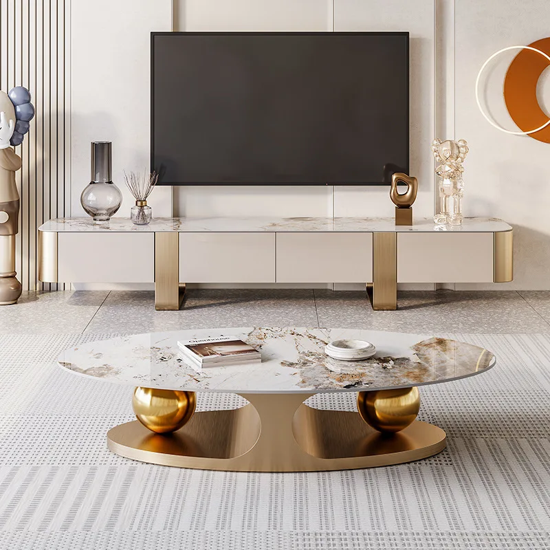 !@Nordic Modern Luxury Living Room Furniture Golden Gray Coffee Table with TV Cabinet Metal and Sintered Stone
!@Nordic Modern Luxury Living Room Furniture Golden Gray Coffee Table with TV Cabinet Metal and Sintered Stone