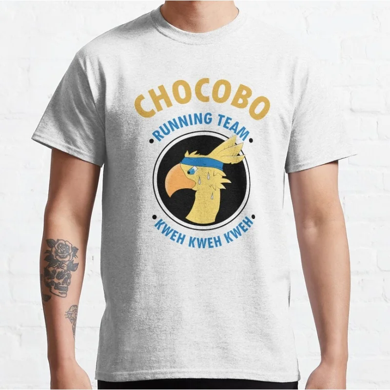 Chocobo - Running Team Final Fantasy Gift t shirt for RPG gamer 100% cotton tee Men's Short Sleeve Graphic Clothes All size tops
Chocobo - Running Team Final Fantasy Gift t shirt for RPG gamer 100% cotton tee Men's Short Sleeve Graphic Clothes All size tops