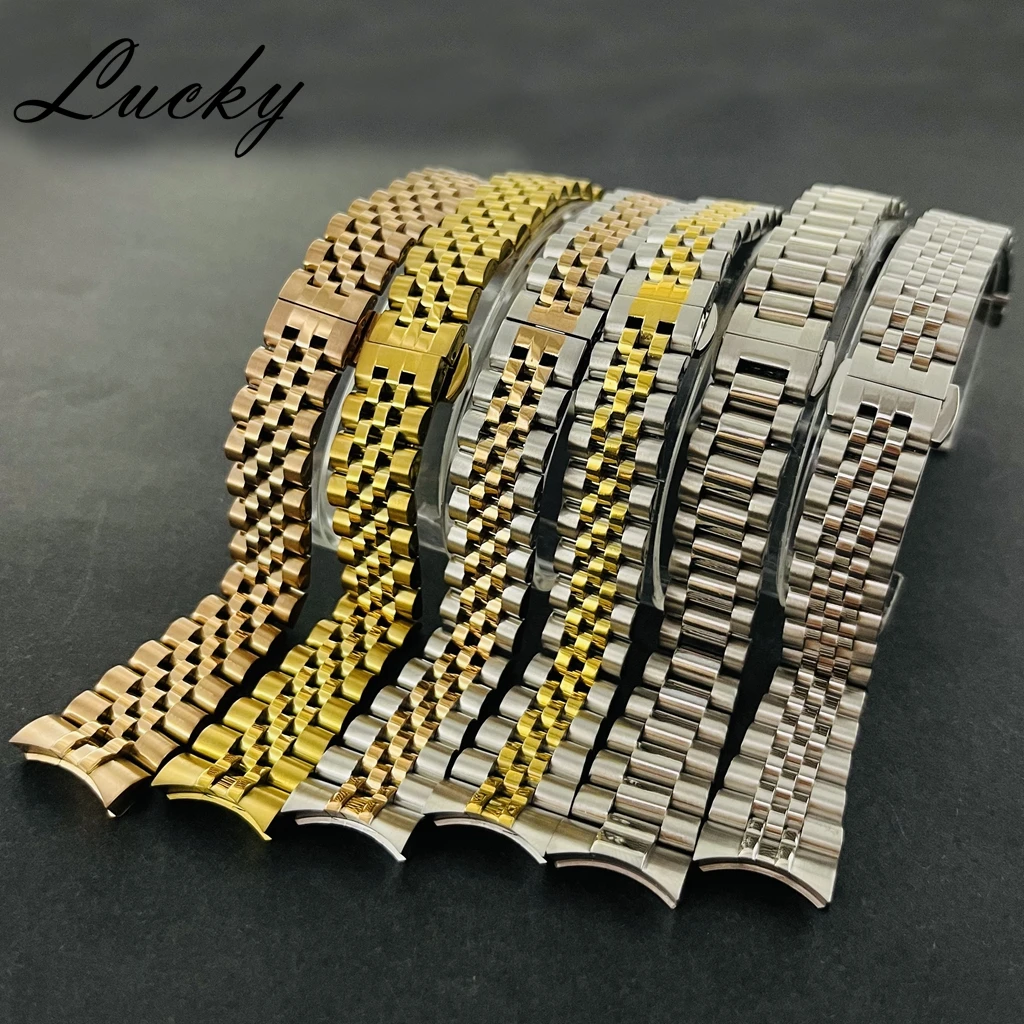 17mm Silver/Gold/Rose Gold Stainless Steel Bracelet Watch Belt Band for 31MM Watch Case NH05 Strap Butterfly Buckle Watchbands
17mm Silver/Gold/Rose Gold Stainless Steel Bracelet Watch Belt Band for 31MM Watch Case NH05 Strap Butterfly Buckle Watchbands
