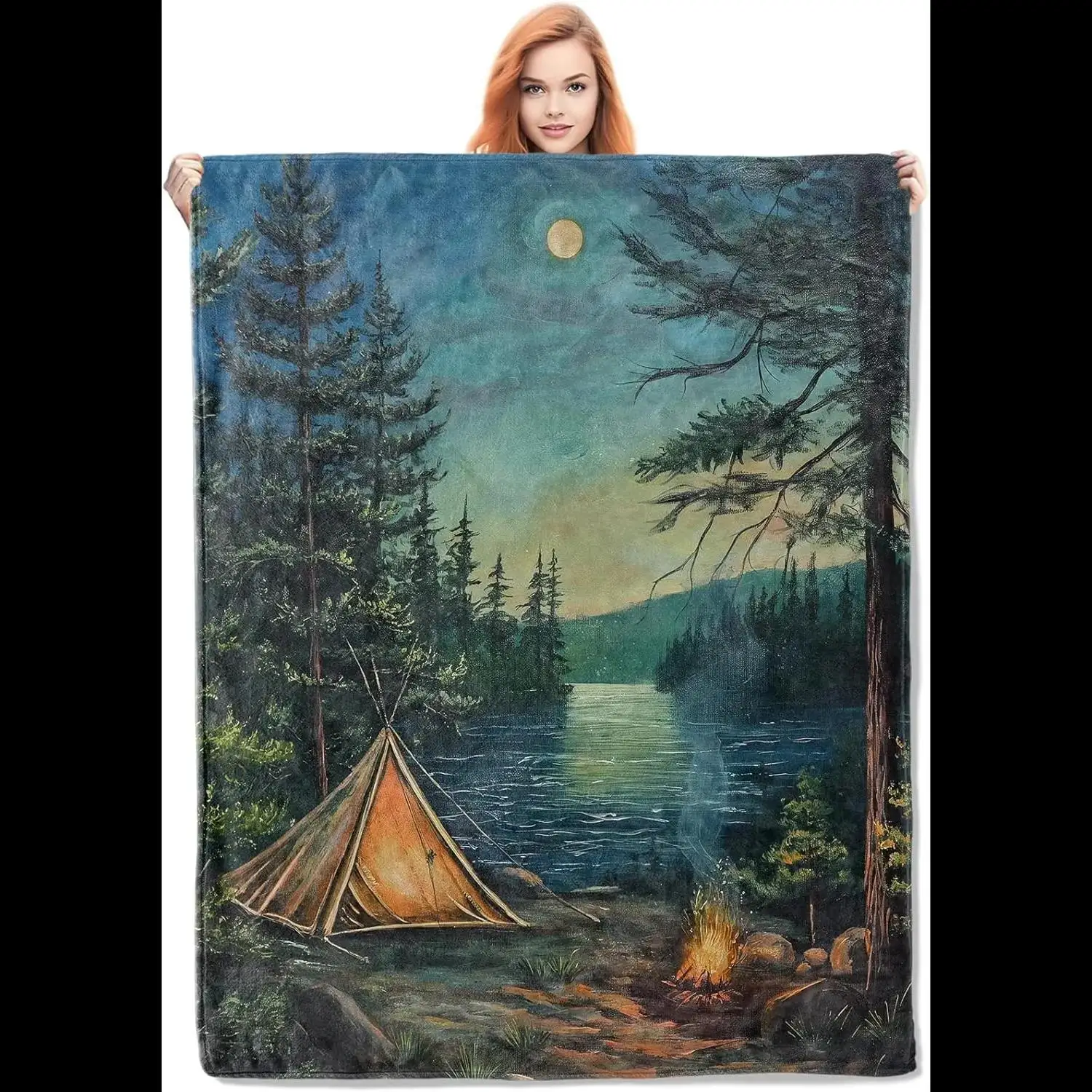 Camping Blanket Soft Warm Lightweight Flannel Throw for Outdoor Travel Hiking Sofa Cozy Plush Blankets for Camping Lovers Bedroo
Camping Blanket Soft Warm Lightweight Flannel Throw for Outdoor Travel Hiking Sofa Cozy Plush Blankets for Camping Lovers Bedroo