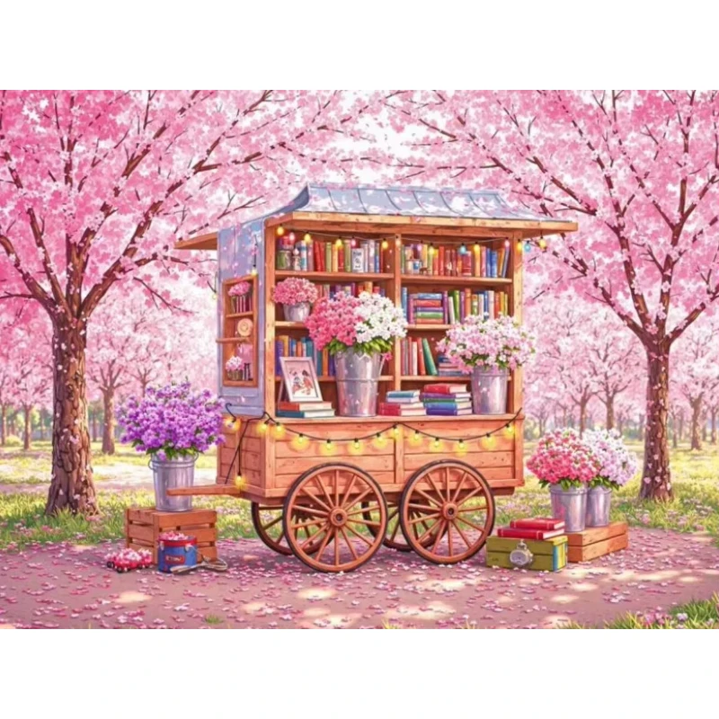Jigsaw Puzzle 500 1000 1200 2000pcs Beautiful Cherry Blossom Tree Next To Bookshelf With Flowers For Adults Relaxing Activity
Jigsaw Puzzle 500 1000 1200 2000pcs Beautiful Cherry Blossom Tree Next To Bookshelf With Flowers For Adults Relaxing Activity
