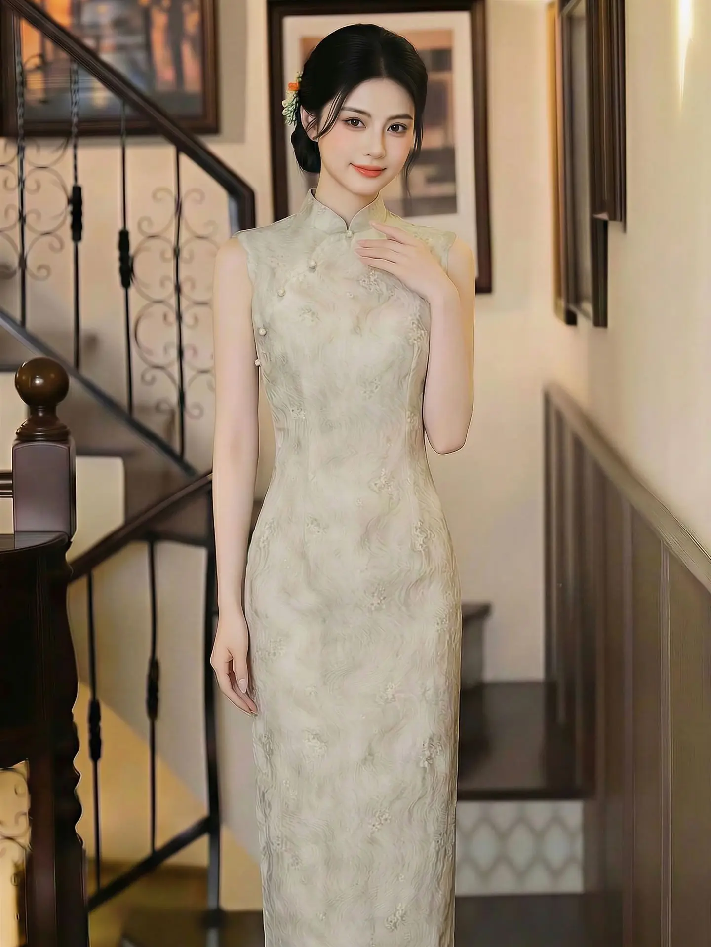 Chinese Dress Sexy Sleeveless Qipao Evening Party Dress Vestidos Women Summer Vintage Slim Cheongsam Gown
Chinese Dress Sexy Sleeveless Qipao Evening Party Dress Vestidos Women Summer Vintage Slim Cheongsam Gown