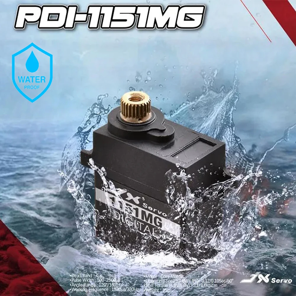 Водонепроницаемый сервопривод JX PDI-1151MG 15g 3,6 кг, металлическая шестерня, цифровой без сердечника 180 TRX4 WPL Радиоуправляемый автомобиль B24 C24 Радиоуправляемый лодочный вертолет, детали
Водонепроницаемый сервопривод JX PDI-1151MG 15g 3,6 кг, металлическая шестерня, цифровой без сердечника 180 TRX4 WPL Радиоуправляемый автомобиль B24 C24 Радиоуправляемый лодочный вертолет, детали