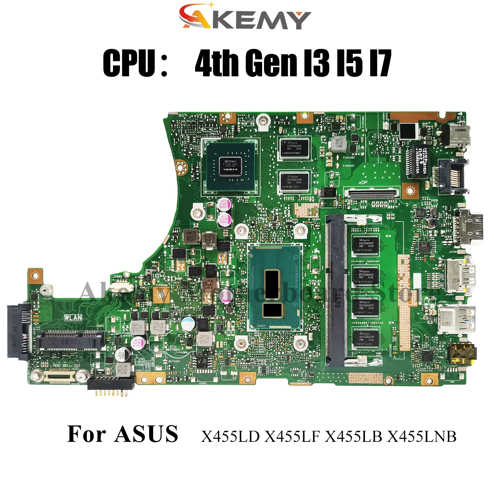X455LD Laptop Motherboard For ASUS W419L X455LB X455LJ A455L X455LF X455LD X455LNB W491L K455L X455L Mainboard With I3 I5 I7 CPU
X455LD Laptop Motherboard For ASUS W419L X455LB X455LJ A455L X455LF X455LD X455LNB W491L K455L X455L Mainboard With I3 I5 I7 CPU
