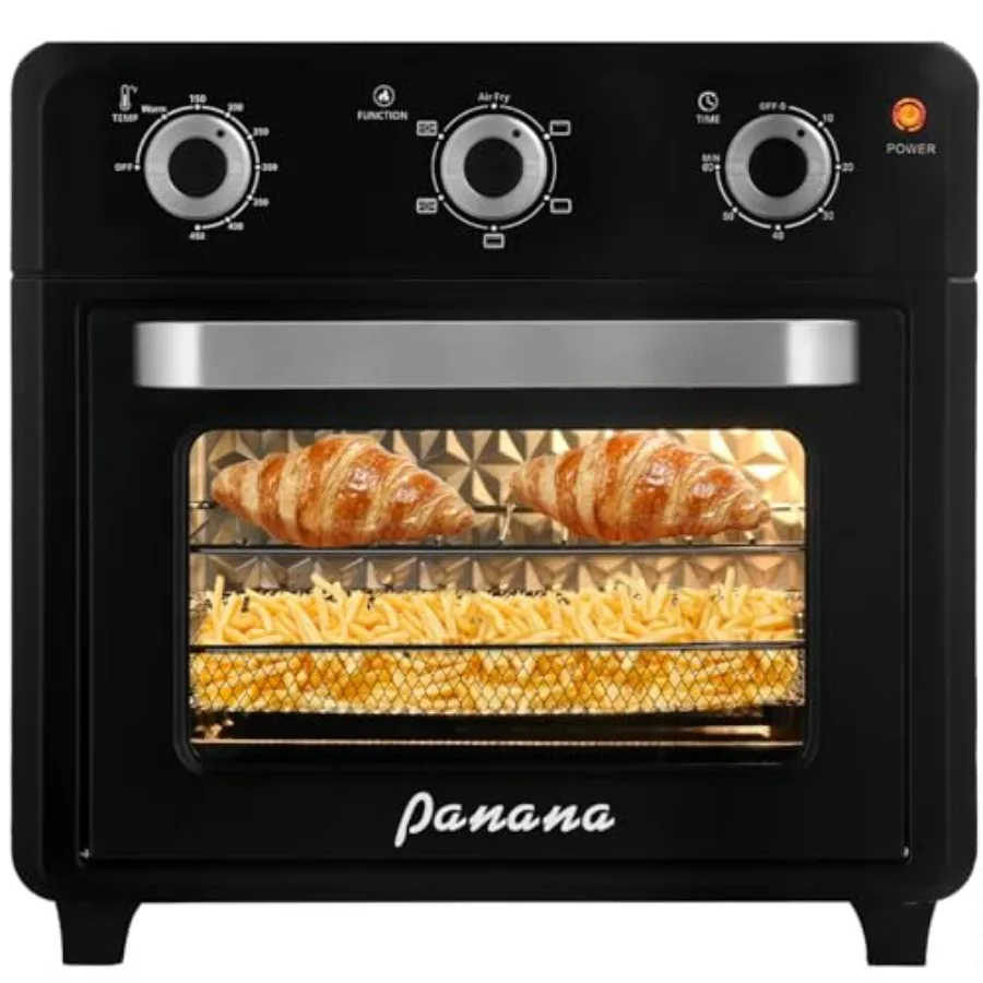 Compact 1400W 21QT Black Airfryer Toaster Oven with 6-in-1 Functions Wide Temperature Range 60-Minute Timer Auto-Off Stainless
Compact 1400W 21QT Black Airfryer Toaster Oven with 6-in-1 Functions Wide Temperature Range 60-Minute Timer Auto-Off Stainless