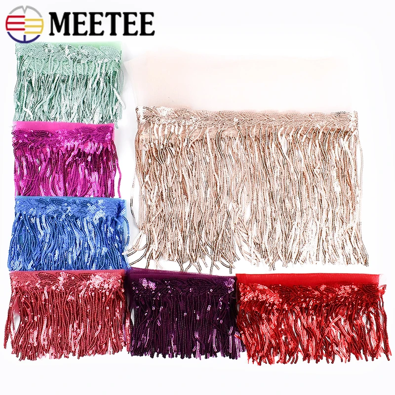 5/10Yards 10/18cm Glitter Tassel Fringe Sequin Ribbon Lace Dance Clothes Costume Skirt Decoration Trimmings DIY Sewing Accessory
5/10Yards 10/18cm Glitter Tassel Fringe Sequin Ribbon Lace Dance Clothes Costume Skirt Decoration Trimmings DIY Sewing Accessory
