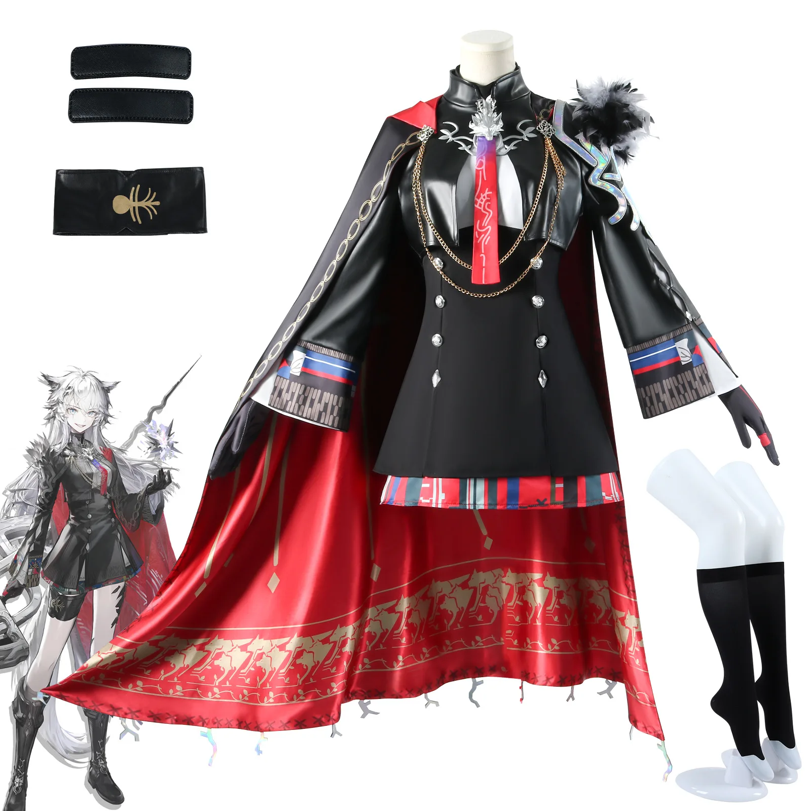 Arknights Lappland Cosplay Costumes Game Character Halloween Party Costume Performance Clothing for Adult Women
Arknights Lappland Cosplay Costumes Game Character Halloween Party Costume Performance Clothing for Adult Women