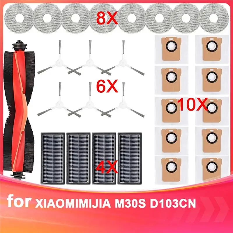 HOT For Mijia M30S D103CN Vacuums Cleaner Parts Spare Part Replacement Robot Main Side Brush Filter Mop Accessories~Jul.
HOT For Mijia M30S D103CN Vacuums Cleaner Parts Spare Part Replacement Robot Main Side Brush Filter Mop Accessories~Jul.