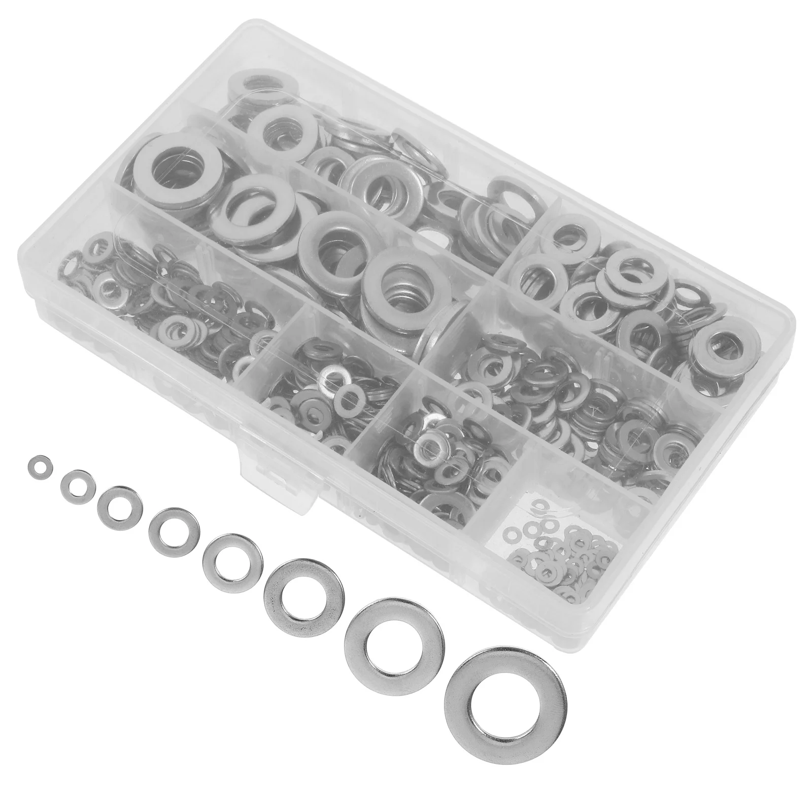 1010Pcs Stainless Steel Washer Set Premium Quality Metal Flat Gasket Kit Sump Plugs Water Fuel Hydraulic Fittings Tool
1010Pcs Stainless Steel Washer Set Premium Quality Metal Flat Gasket Kit Sump Plugs Water Fuel Hydraulic Fittings Tool