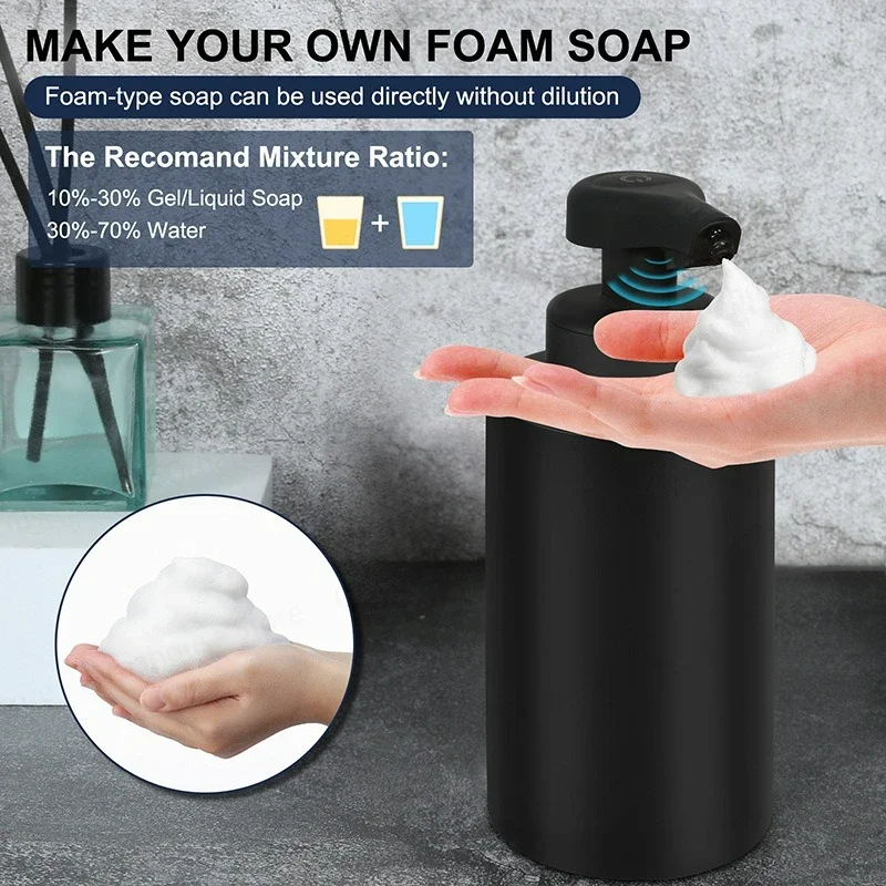 Touchless Inductive Automatic Soap Dispenser Electric Rechargeable with Infrared Sensor for Bathroom Kitchen
Touchless Inductive Automatic Soap Dispenser Electric Rechargeable with Infrared Sensor for Bathroom Kitchen