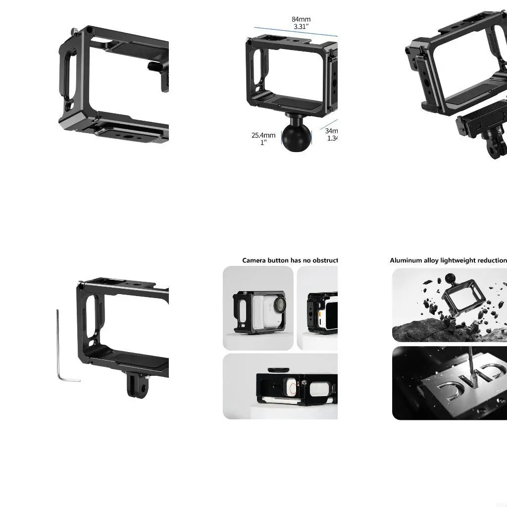 193A Machined Metal Housing for Mini Camera with Double Cold Shoe and 1/4inch Screw Holes
193A Machined Metal Housing for Mini Camera with Double Cold Shoe and 1/4inch Screw Holes