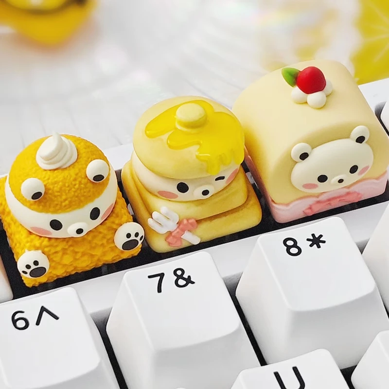 Cake Bear Artisan Keycap Custom Cute Anime Keyboard Cap Original Cartoon Resin KeyCap for Mechanical Keyboard Accessories Gift
Cake Bear Artisan Keycap Custom Cute Anime Keyboard Cap Original Cartoon Resin KeyCap for Mechanical Keyboard Accessories Gift