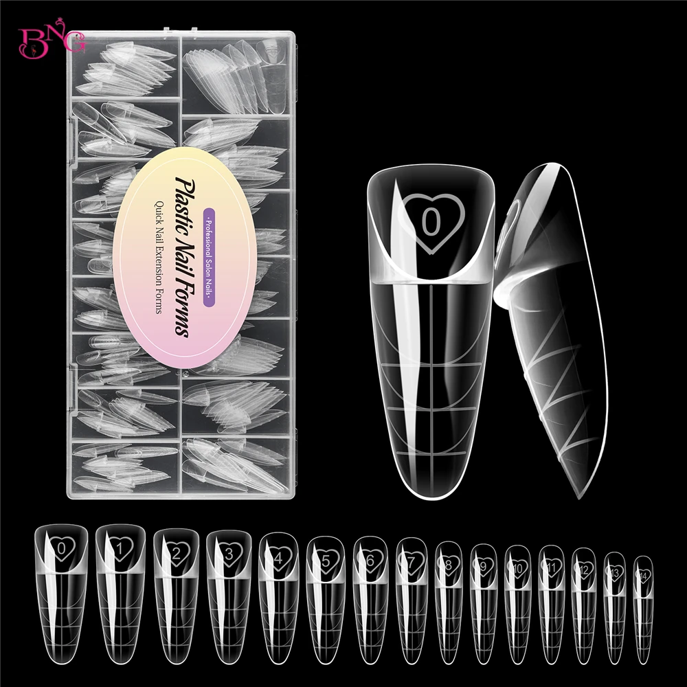 BNG 150Pcs Space Dual Forms for French Manicure 15 Sizes Reusable Dual System Molds for Nail Extension Gel Nail Art Professional
BNG 150Pcs Space Dual Forms for French Manicure 15 Sizes Reusable Dual System Molds for Nail Extension Gel Nail Art Professional