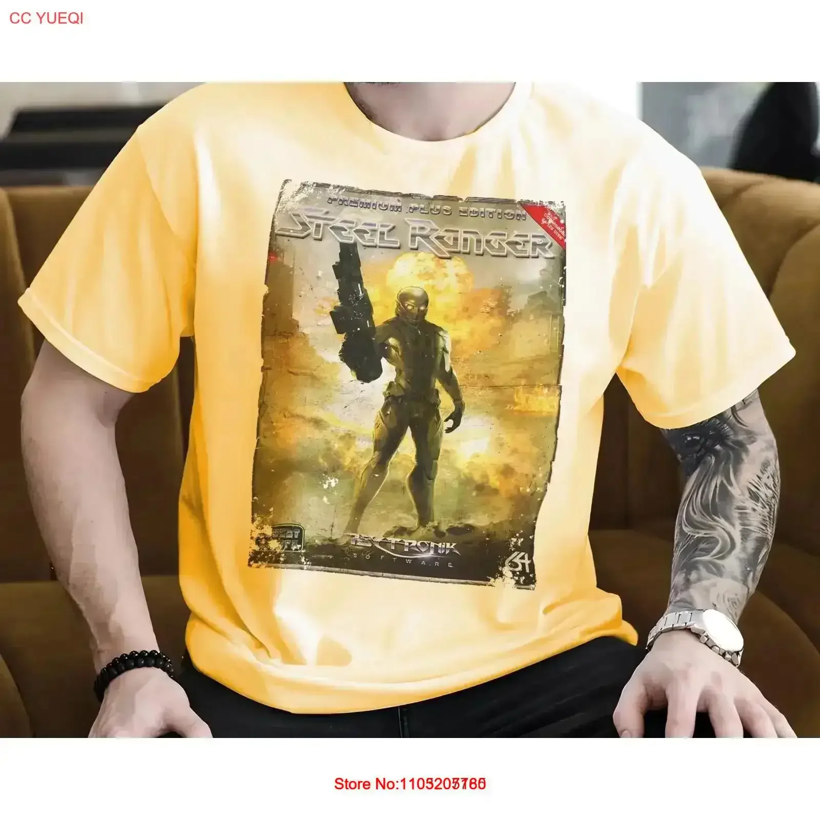 Steel Ranger 8 bit C64 Game Art T Shirt Colors Sizes S 5XL vintage Washed homme Slightly fashion Comfortable Breathable
Steel Ranger 8 bit C64 Game Art T Shirt Colors Sizes S 5XL vintage Washed homme Slightly fashion Comfortable Breathable