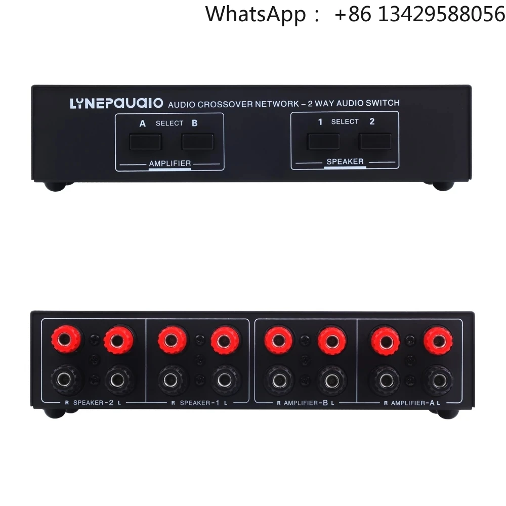 2 in 2 Out Passive Audio Signal Switcher Selector Box 2 Amplifiers a Pair Speakers Switch 200W
2 in 2 Out Passive Audio Signal Switcher Selector Box 2 Amplifiers a Pair Speakers Switch 200W