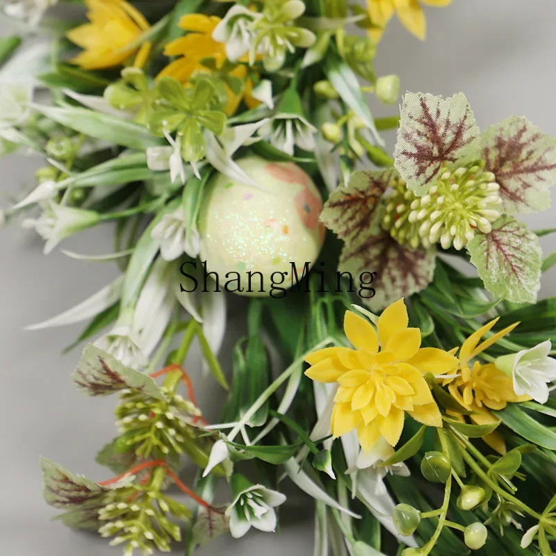 CL Easter decorative wreath simulation aquatic plants green plants plastic ring door hanging home holiday decoration supplies
CL Easter decorative wreath simulation aquatic plants green plants plastic ring door hanging home holiday decoration supplies