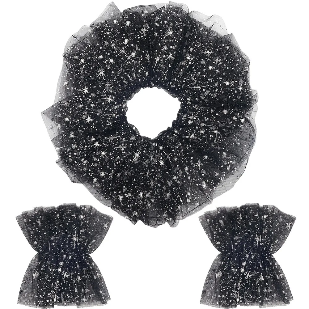 Star Gauze Detachable Lace Ruffle Collar Sleeves Set Cosplay Garment Props Black 170x405x3.5mm 217x155x4.5mm
Star Gauze Detachable Lace Ruffle Collar Sleeves Set Cosplay Garment Props Black 170x405x3.5mm 217x155x4.5mm