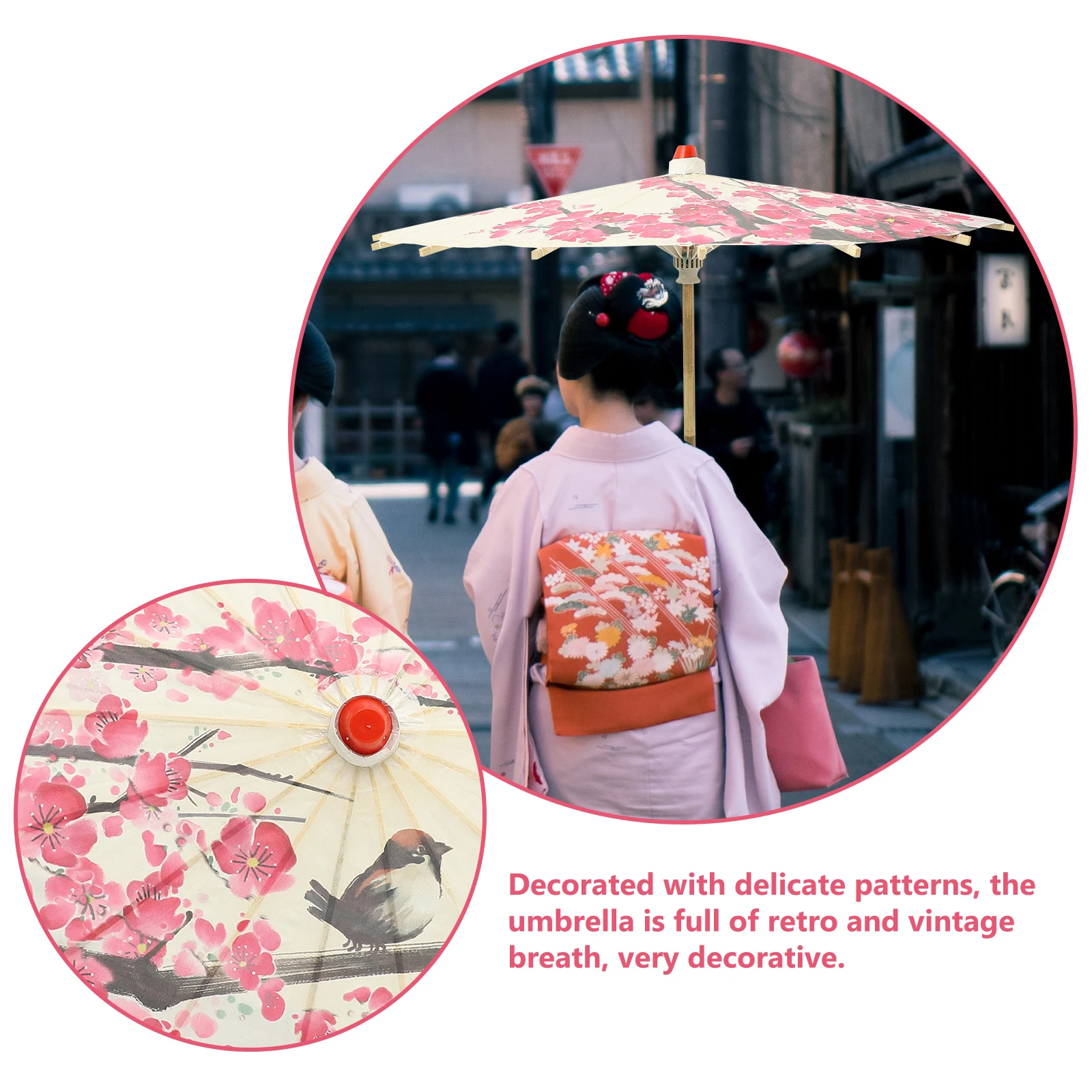 Retro Oil Paper Umbrella 60cm Decorative Parasol Wedding Bridal Stage Prop Japanese Vintage Festival Party Photography Accessory
Retro Oil Paper Umbrella 60cm Decorative Parasol Wedding Bridal Stage Prop Japanese Vintage Festival Party Photography Accessory
