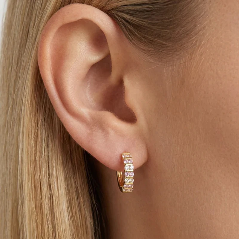 YUXINTOME New 925 Silver Needle Micro-paved Pink Zircon Hoop Earrings For Women Luxury Crystal Temperament Wedding Jewelry Gifts
YUXINTOME New 925 Silver Needle Micro-paved Pink Zircon Hoop Earrings For Women Luxury Crystal Temperament Wedding Jewelry Gifts