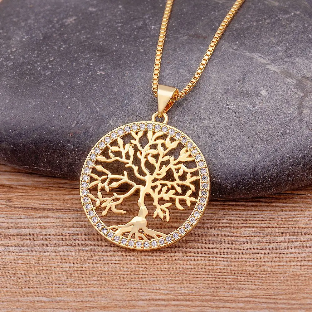 Nidin New Arrival Classic Fashion Tree of Life Gold Plated Crystal Necklaces & Pendants Women Zircon Chain Jewelry Collier Femme
Nidin New Arrival Classic Fashion Tree of Life Gold Plated Crystal Necklaces & Pendants Women Zircon Chain Jewelry Collier Femme