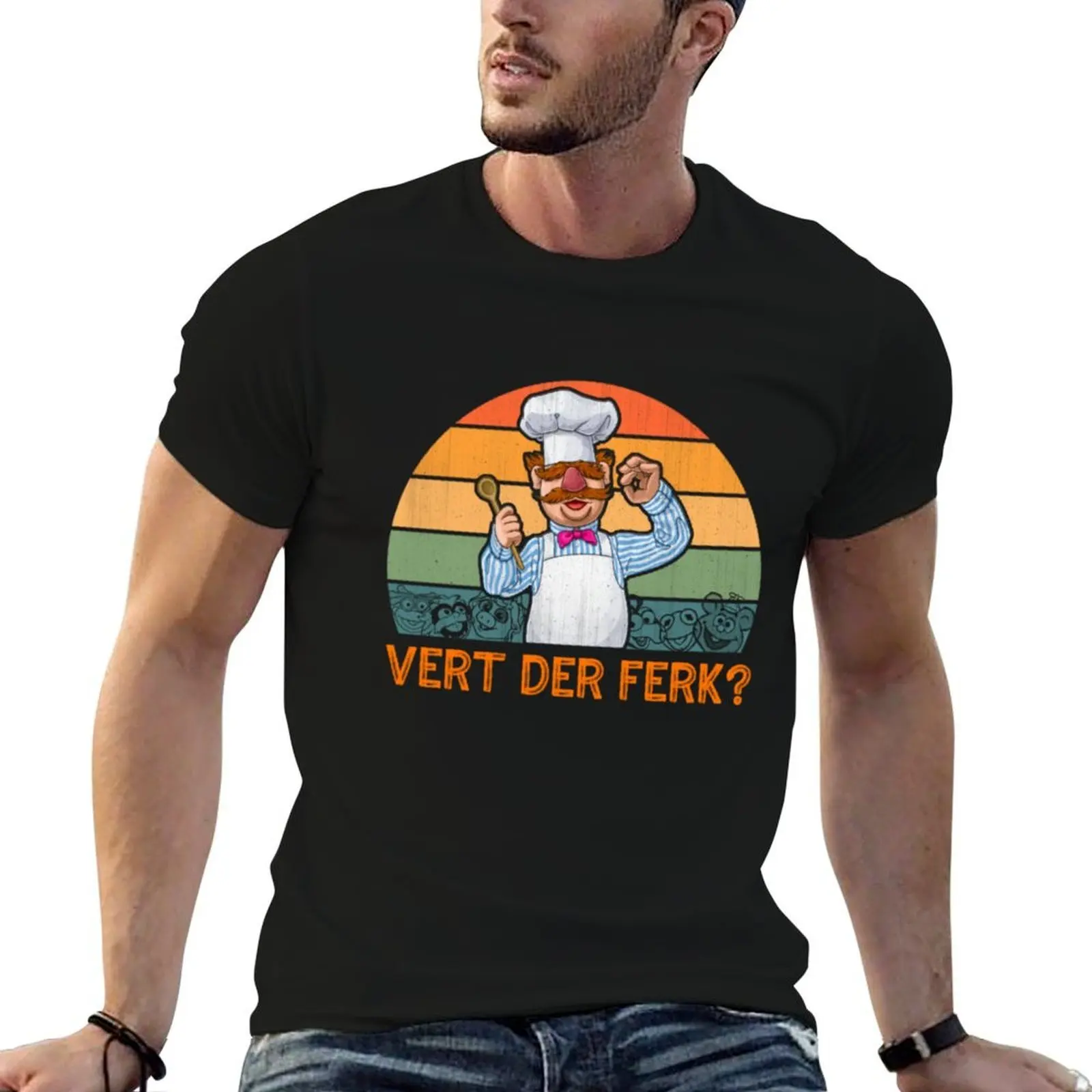 Swedish Chef Knife Vert Der Ferk Vintage Gift T-Shirt t shirts for man graphic funny funny t shirts cotton T-Shirt
Swedish Chef Knife Vert Der Ferk Vintage Gift T-Shirt t shirts for man graphic funny funny t shirts cotton T-Shirt