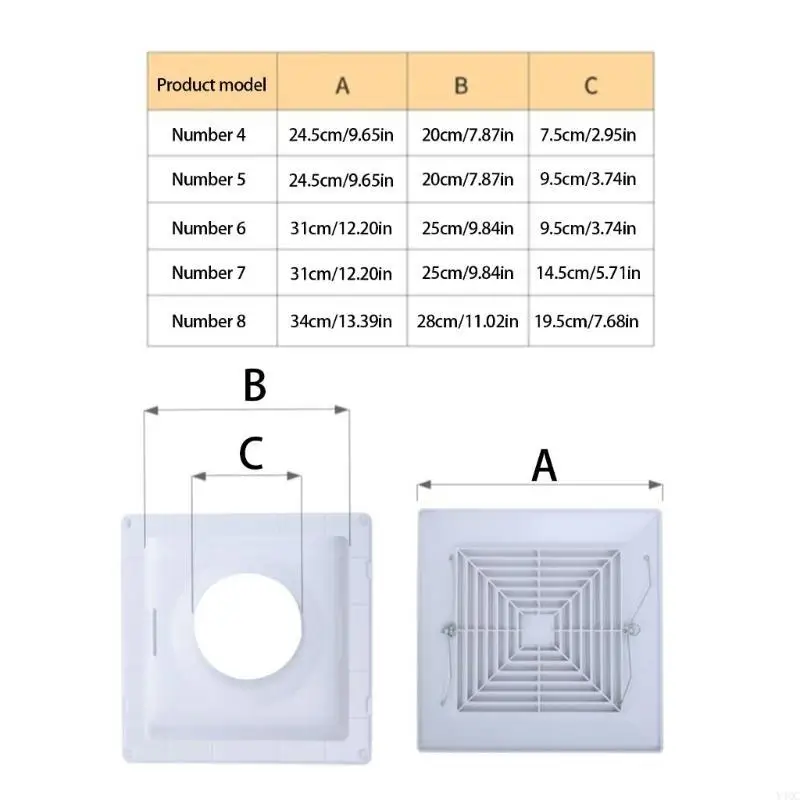 Square Bathroom Ceiling Exhaust Fan Cover for Bathrooms, Toilets, Offices, Hotel Y4QC
Square Bathroom Ceiling Exhaust Fan Cover for Bathrooms, Toilets, Offices, Hotel Y4QC
