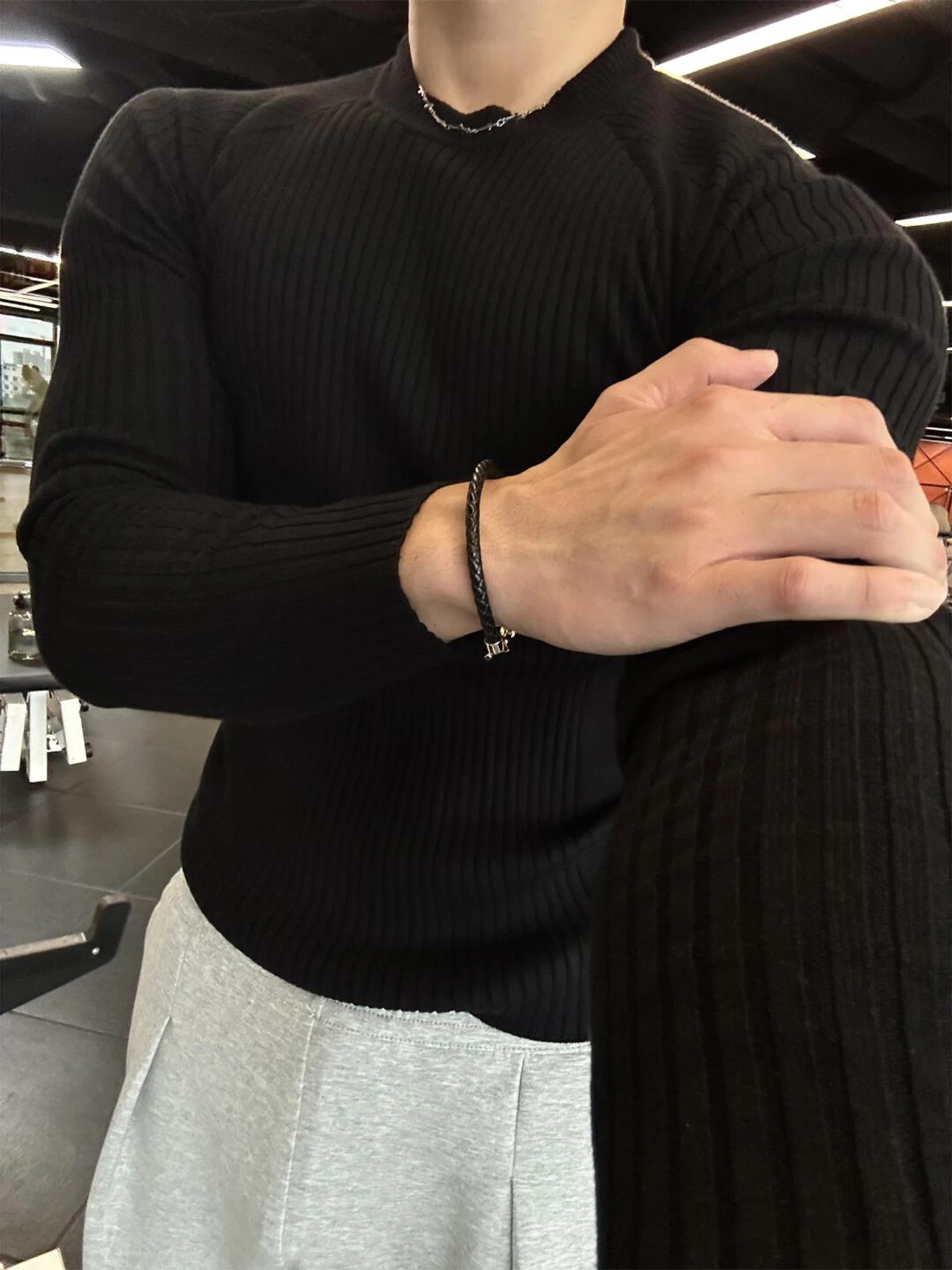 Cleanfit Men's Bla Knitted Sweater Autumn Lazy High-End Feeling Base Layer Inner Wear T-irt Casual Sle Long Sve roun...
Cleanfit Men's Bla Knitted Sweater Autumn Lazy High-End Feeling Base Layer Inner Wear T-irt Casual Sle Long Sve roun...