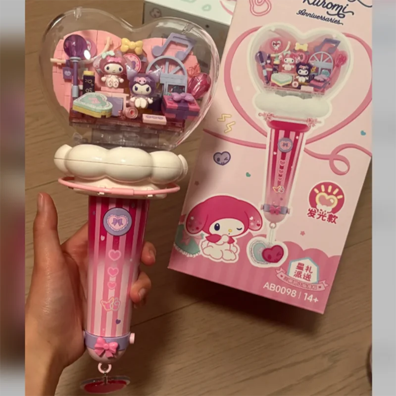 AREAX Building Blocks Kuromi My Melody Light Stick Type C Rechargeable Rotatable Assembly Toy Birthday Gift For Concert Fans
AREAX Building Blocks Kuromi My Melody Light Stick Type C Rechargeable Rotatable Assembly Toy Birthday Gift For Concert Fans