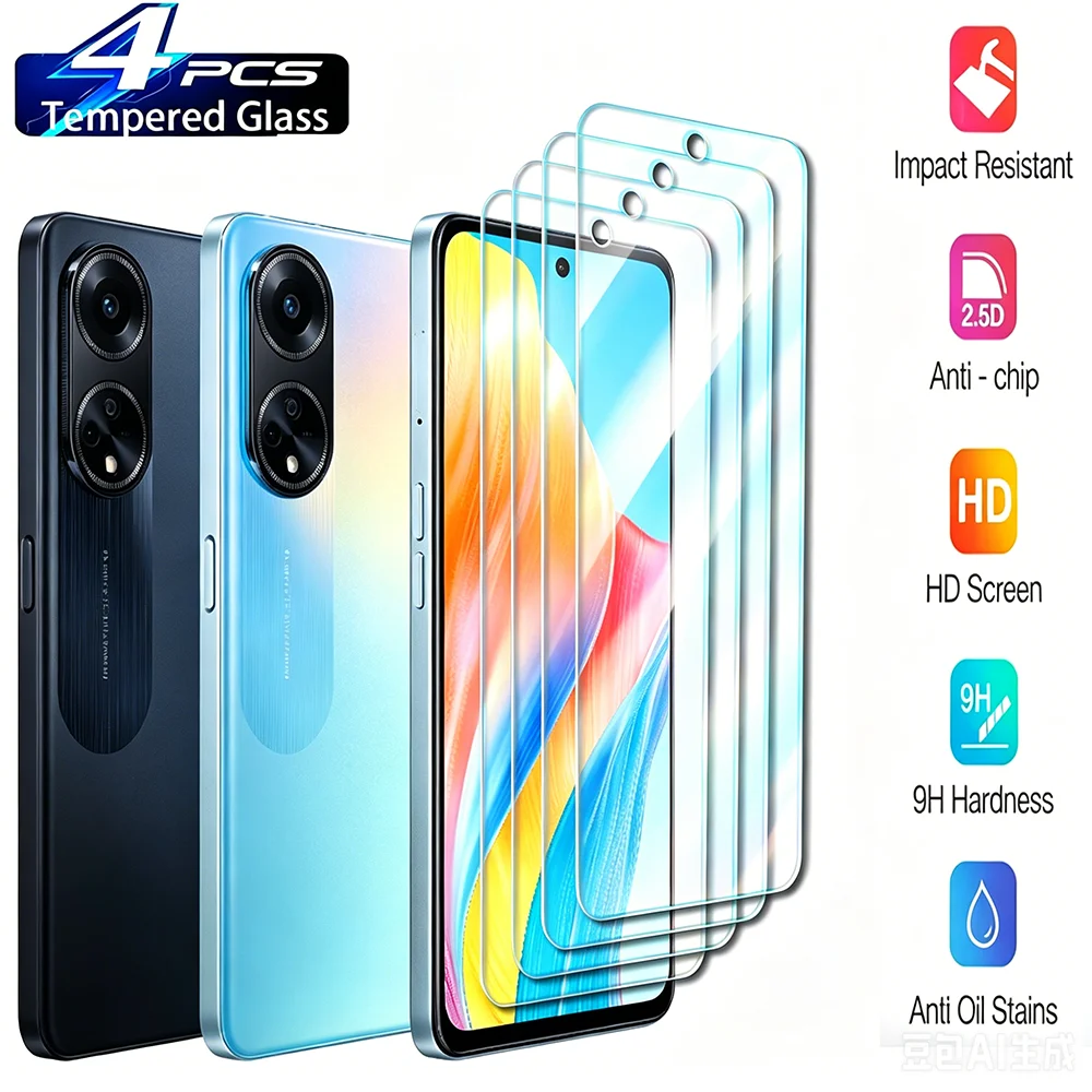 4PCS For OPPO A1 5G Screen Protective Tempered Glass ON OPPOA1 A98 F23 OPPOA98 CPH2529 OPPOF23 6.72" Protector Cover Film
4PCS For OPPO A1 5G Screen Protective Tempered Glass ON OPPOA1 A98 F23 OPPOA98 CPH2529 OPPOF23 6.72" Protector Cover Film