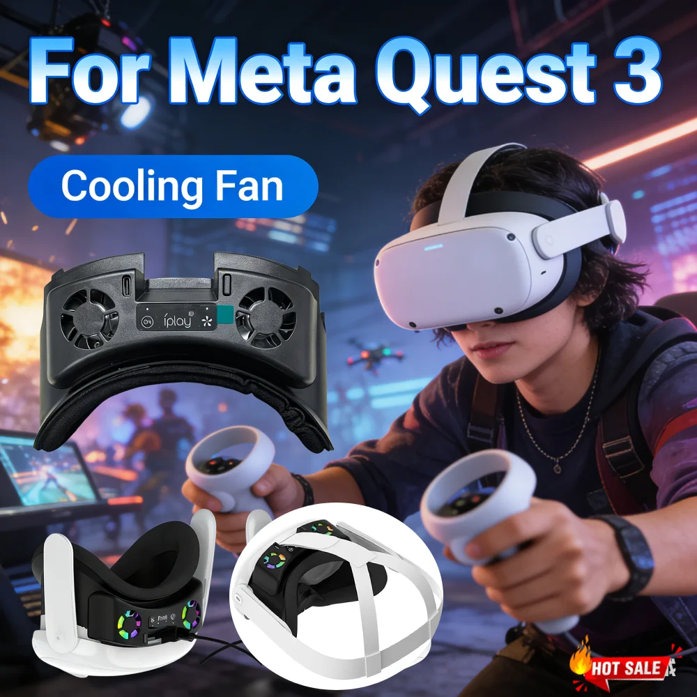 Вентилятор охлаждения VR с RGB-подсветкой и защитой от протекания, накладка на нос для Meta Quest 3, аксессуары
Вентилятор охлаждения VR с RGB-подсветкой и защитой от протекания, накладка на нос для Meta Quest 3, аксессуары