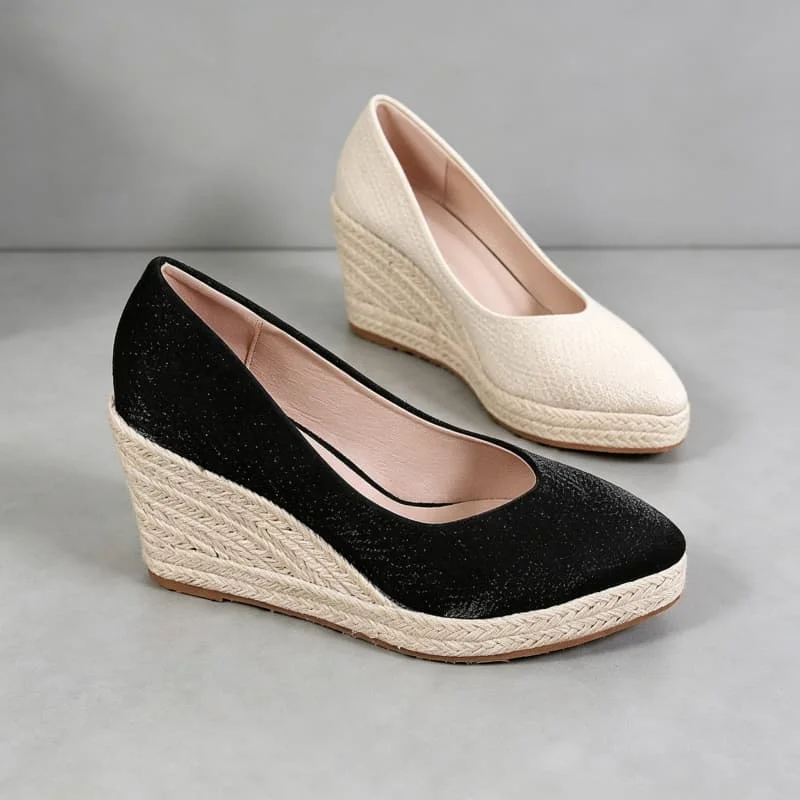 8cm Big Size 34-42 Comfortable Breathable Platform Wedges Shoes 2026 Fall Women's High Heels Shoes Espadrilles for Office Daily
8cm Big Size 34-42 Comfortable Breathable Platform Wedges Shoes 2026 Fall Women's High Heels Shoes Espadrilles for Office Daily